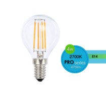 FANCY ROUND CLEAR 4W E12 DIMMABLE 2700K LUS20230