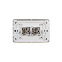 Cougar Switch Horizontal 2 Gang 16A 250V (COSW2G) GSM