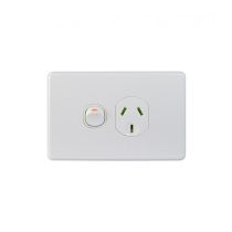 Puma Power Point Switched 1 Gang 10A 250V (PUPP1GWHT) White GSM