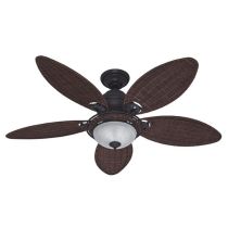 Caribbean Breeze 54" AC Ceiling Fan with Light Bronze - 24457