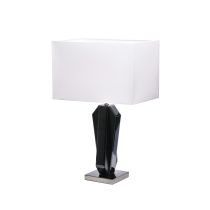 Manhattan Table Lamp (A56111) Black with Pewter MERCATOR LIGHTING