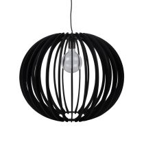 Puffin 600mm Timber Pendant Black - 31025