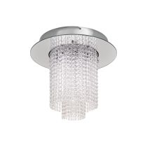 Vilalones 43W Dimmable LED Flush Mount Light Chrome & Crystal / Warm White - 39396