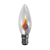 Flicker Flame 250V Lamp - 2-3W SMALL BAYONET CAP SBC B15