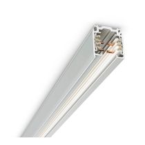 White 3M 4 Wire Track Rail surface mounted Universal Track - EXT4B-3M-WH