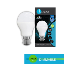 GLS LED 240V 12W B22 3000K DIMMABLE LUS20422