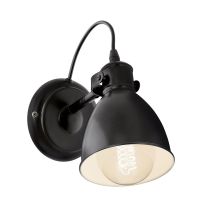 Priddy Industrial Adjustable Wall Lamp Black - 49468