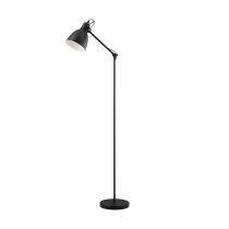 Priddy Industrial Adjustable Floor Lamp Black - 49471