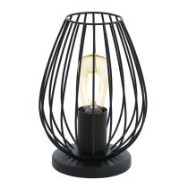 Newtown Vintage Wire Cage 1 Light Table Lamp Black - 49481N