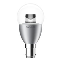 Key Round 6 Watt Clear Diffuser Dimmable LED Globe Chrome B15 / Daylight - 65042	