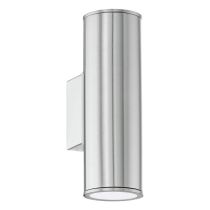 Riga 6W LED Up/Down Wall Pillar Spot Light Stainless Steel / Warm White - 94107