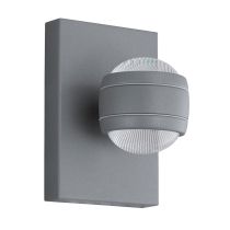Sesimba 7.4W LED Up/Down Modern Wall Light Silver / Warm White - 94796