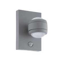 Sesimba 1 7.4W LED Up/Down Modern Wall Light With Sensor Silver / Warm White - 96019