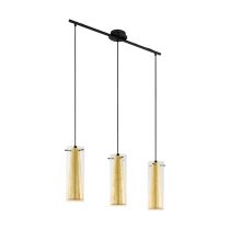 Pinto Gold 3 Light Pendant Clear / Gold - 97652