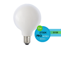 G125 8W ES LED 2700K OPAL DIMMABLE LUS20982