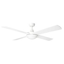 Brilliant 1320mm (52") TEMPEST 4 Blade Ceiling Sweep Fan With Plywood Blades & Colour Temperature Changing LED Light White - 20580/05 