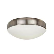 Eclipse with Frosted Glass Ceiling Fan Light Kit Stainless Steel - A3484