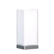 Mercator Cube Touch Lamp  Brushed Chrome - A44011T/BC