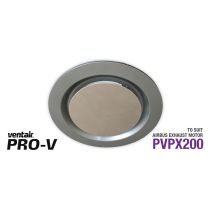 Silver Round Fascia to suit AIRBUS 200 body (PVPX200) ABG200SS-RD Ventair
