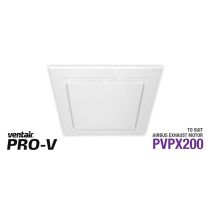 White Square Fascia to suit AIRBUS 200 body (PVPX200) ABG200WH-SQ Ventair