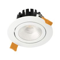 Aqua Tilt 13 Watt Dimmable Round LED Downlight White / Neutral White - 21326	