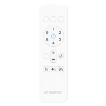 MADC123WOR Avoca DC 1220mm 3 ABS Blade WIFI & Remote Control Ceiling Fan Only Matt White/Oak
