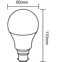 Bug Light 7W LED GLS BC – BUG003