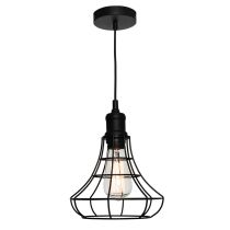 Cage 1lt Pendant Small Black CAGE1PSML Cougar Lighting