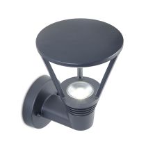 Santana 8W LED Exterior Wall light Lantern Black / Cool White - CED7150