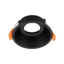 Cell 90mm Round Recessed Downlight Frame Black - 27051	