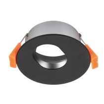 Cell Key 70mm Round Recessed Downlight Frame Black - 27065	