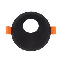Cell 90mm Round Recessed Wall Washer Frame Black - 27057	