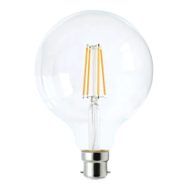 G125 LED Filament Dimmable Globes Clear Diffuser (8W)-CF22DIM