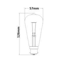 ST57 LED Filament Globes- CF5A