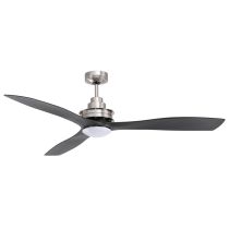 Clarence Ceiling Fan with LED Light by Mercator 56″ in White