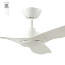 White Ventair DC 3 48" Indoor/Outdoor Ceiling Fan and Remote