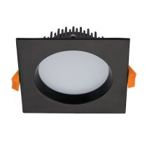 Deco 13 Watt Dimmable Square LED Downlight Black / Tri Colour - 20528	
