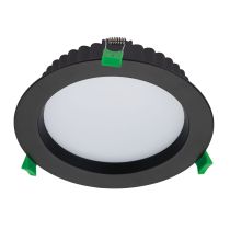 Deco 20 Watt Dimmable Round LED Downlight Black / Tri Colour - 20433