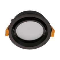 Deco Tilt 13 Watt Dimmable Round LED Downlight Black / Tri Colour - 21045	