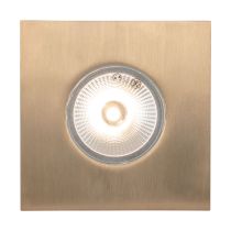 Deka 3 Watt 12V Square LED Deck/Inground Light Brass / White - 19440/19459