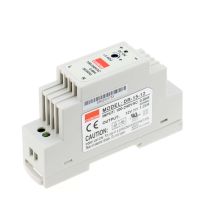 Mean Well DIN Rail Panel Mount Power Supply, 12V dc Output Voltage, 1.25A output current - DR-15-12
