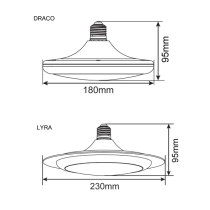 LYRA Oyster LED Globes LYRA1