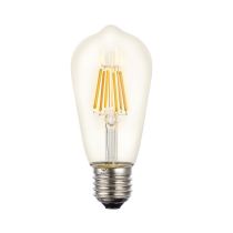 8w Filament ST64 LED dimmable full glass lamp 2700k Warm White Edison Screw E27 - LUS20975