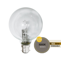 SPHERICAL 52W G125 BC CLEAR HALOGEN LUS30308