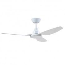 GLACIER DC 1200mm Intelligent Energy Saving DC 3 Blade Ceiling fan with RF Remote Control included GLA1203WH