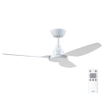 Glacier DC Ceiling Fan No Light with Remote by Ventair - GLA1303WH
