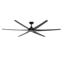 GLIDE 80 INCH DC 6 BLADE CEILING FAN BLACK 60157