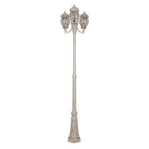 Vienna Three Head Curved Arm Tall Post Light Beige - 15974	