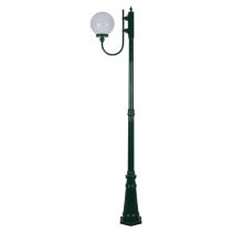 Lisbon 25cm Sphere Curved Arm Tall Post Light Green - 15725	