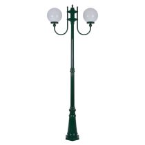 Lisbon Twin 25cm Sphere Curved Arms Tall Post Light Green - 15737	